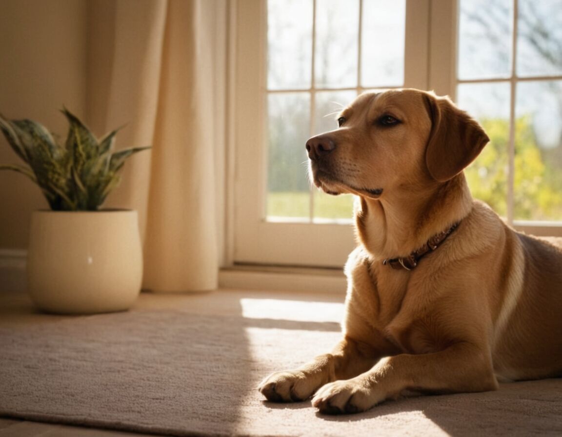 Hundetraining für alleine bleiben durchführen - Hund bellt alleine zu Hause » Tipps für ruhige Stunden