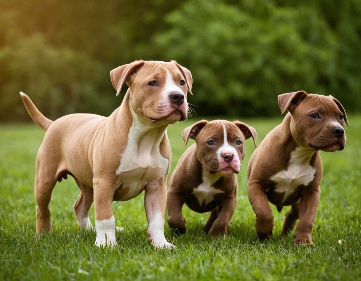 Aktivitätsniveau und Spielverhalten   - American Pit Bull Terrier Welpen » Kraftvoll und loyal  