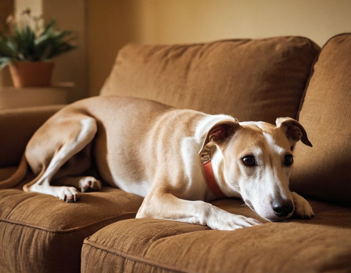 Whippet: Freundlich, liebt Ruhezeiten  - Welcher Hund kann lange alleine bleiben » Die besten Rassen für Berufstätige  