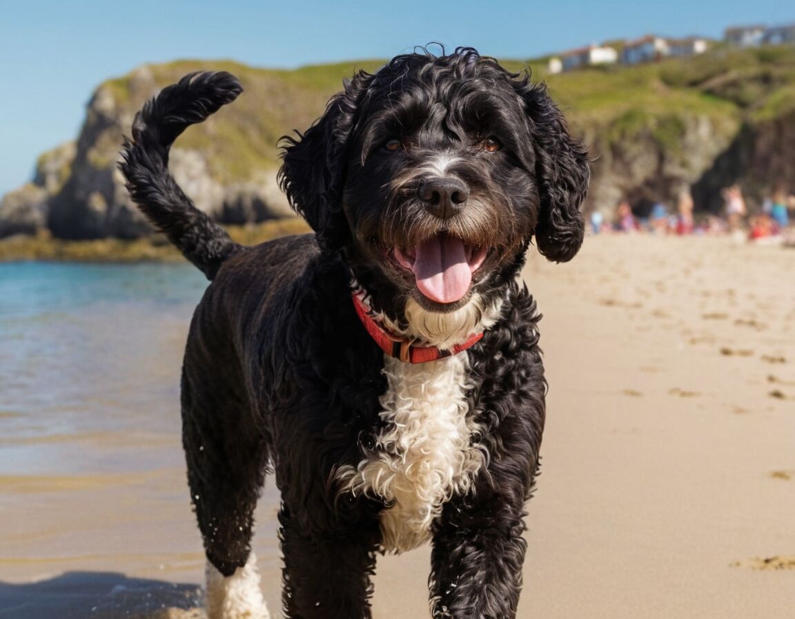 Portugiesischer Wasserhund: Aktiv und gut gelaunt   - Hunderassen die keine Haare verlieren » Die besten hypoallergenen Begleiter  